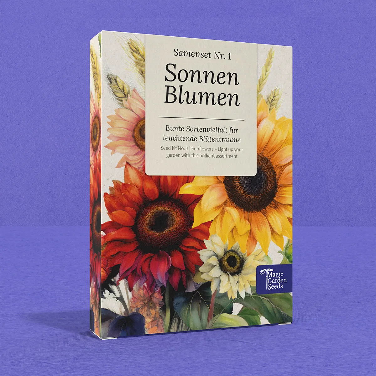 Sonnenblumen: Bunte Sorten einfach aussäen - Samenset Nr.1