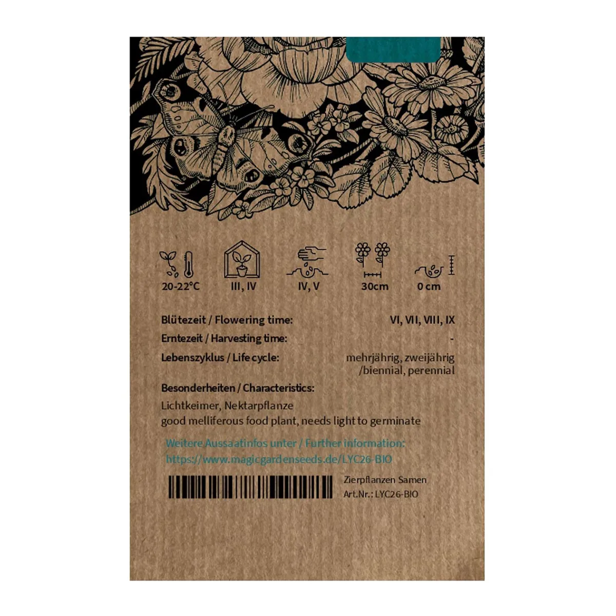 Kronen-Lichtnelke (Silene coronaria) Bio Saatgut