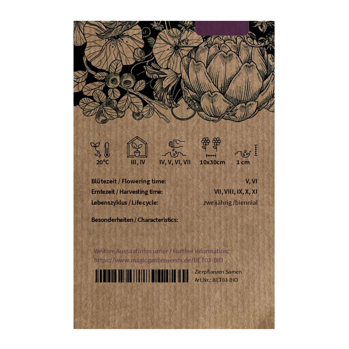 Rote Bete 'Tonda di Chioggia' (Beta vulgaris) Bio Saatgut