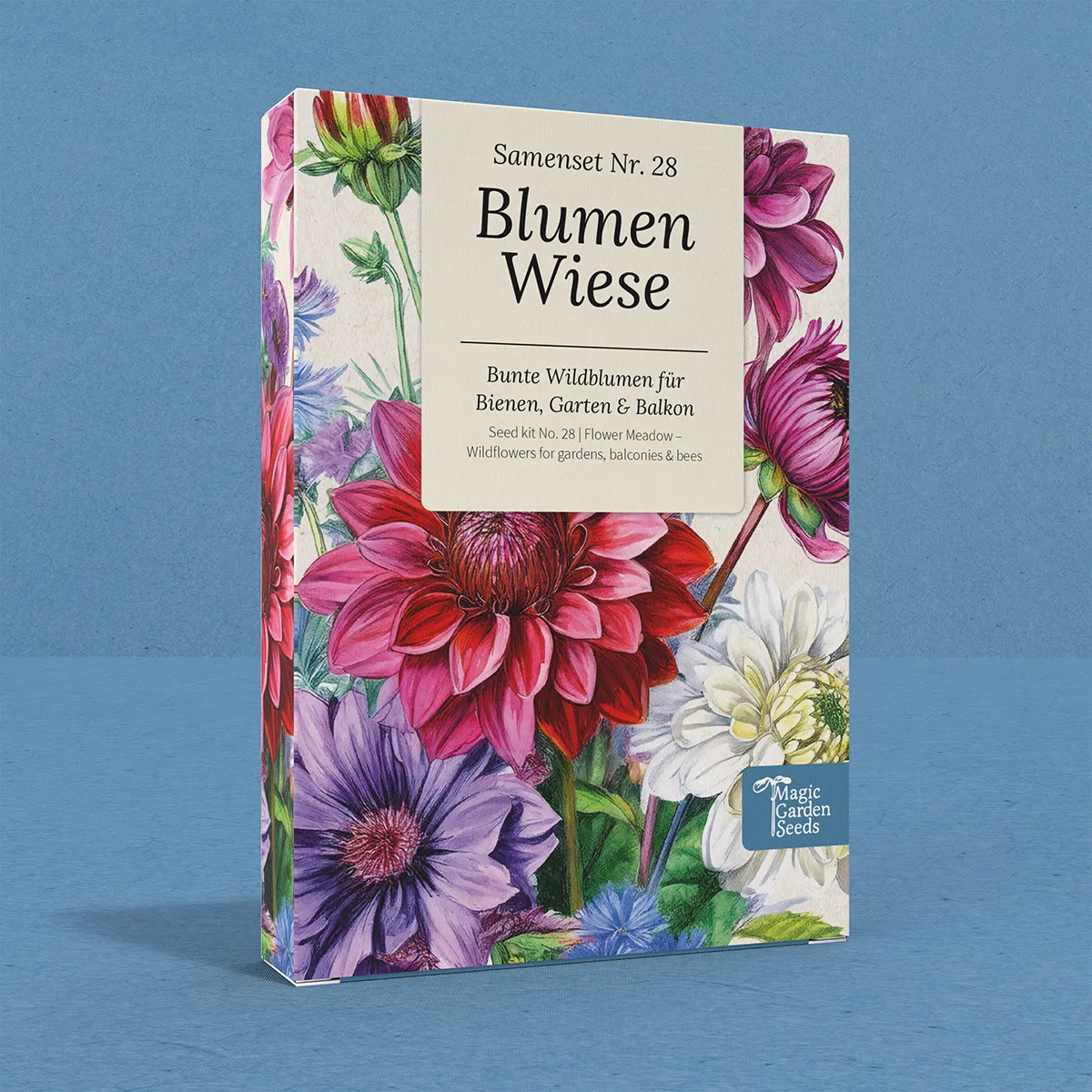 Blumen-Wiese: Bunte Wildblumen für Bienen, Garten & Balkon – Samenset Nr. 28