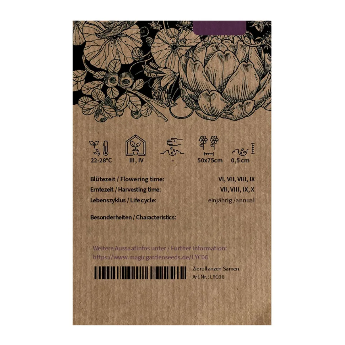 Tomate 'Schwarze Krim' (Solanum lycopersicum) Samen