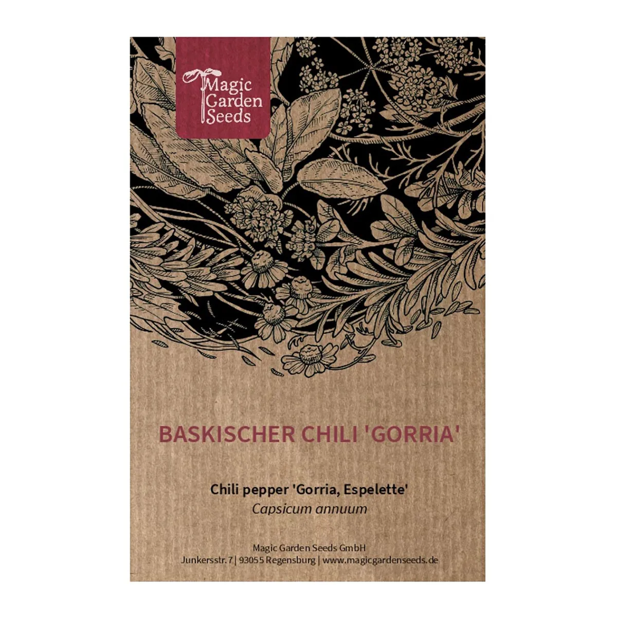 Baskischer Chili 'Gorria' (Capsicum annuum) Samen