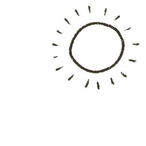 Sole come simbolo del calore durante la germinazione