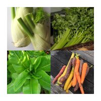 Verdure e ortaggi per umani e animali (biologico) - Set regalo di semi