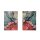 Bustine regalo - 40 bustine di carta / bustine piatte decorate con il motivo: Crisantemi
