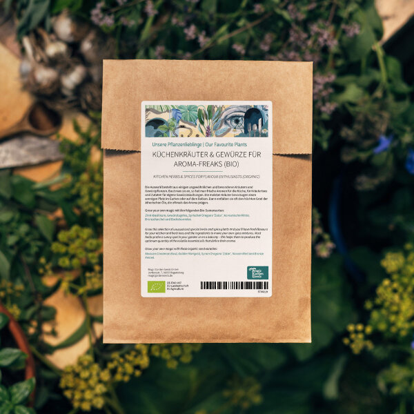 Le nostre piante preferite: erbe e spezie da usare in cucina, per gli amanti dei sapori aromatici (Bio) - Set di semi