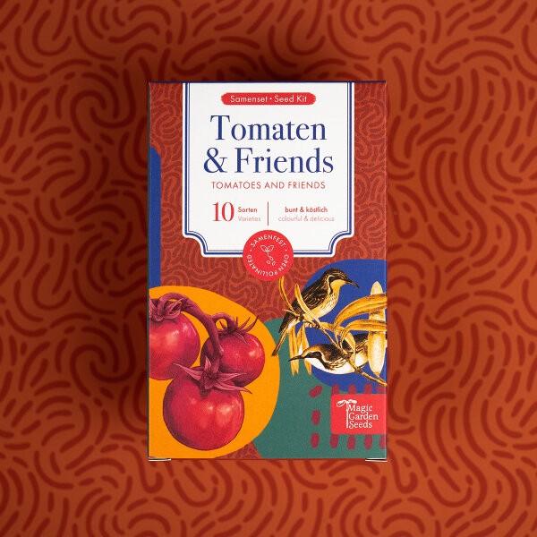 Pomodori & Amici - 10 varietà ad impollinazione aperta di pomodoro e verdure - colorati e deliziosi - set di semi per principianti