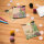 Bustine regalo - Splendore floreale - 40 bustine di carta colorate / bustine piatte con 8 diversi motivi