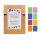 Bustine regalo - Gioco di Colori - 40 sacchetti di carta colorati / sacchetti piatti con 8 diversi motivi