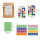 Bustine regalo - Gioco di Colori - 40 sacchetti di carta colorati / sacchetti piatti con 8 diversi motivi