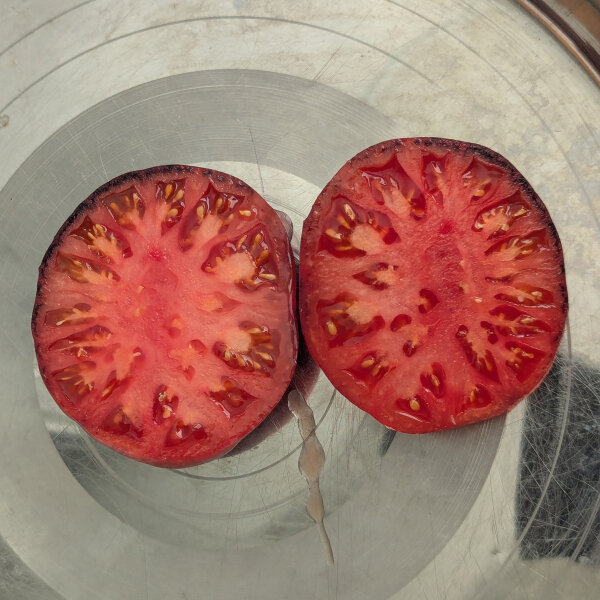 Pomodoro Tigre Rosa Una Varietà Di Pomodoro Dall'aspetto Dolce E - Foto 8