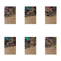 Classico orto contadino - set di semi con 6 varietà tradizionali: fiori, erbe & ortaggi