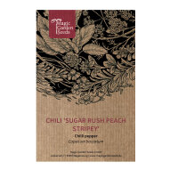 Peperoncino Sugar Rush Peach Stripey (Capsicum baccatum) semi