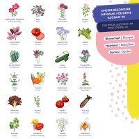 Calendario dellAvvento con semi di ortaggi, erbe e fiori